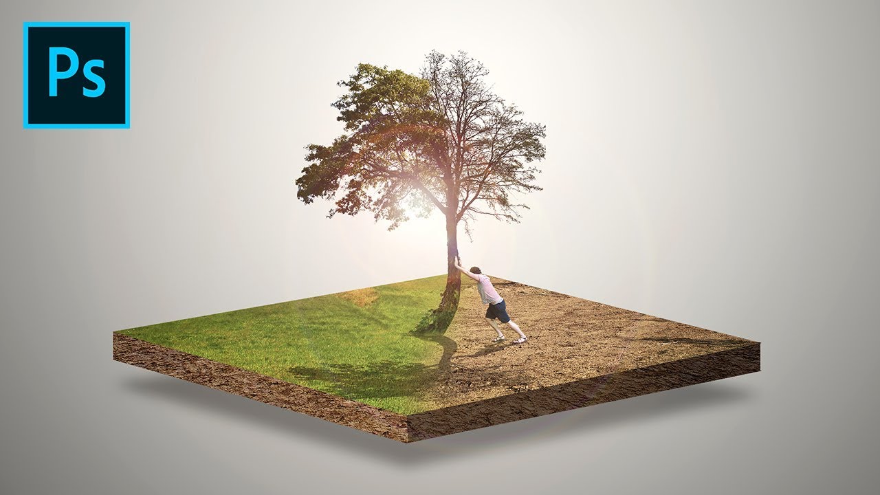 Save Earth - 3D Photoshop Manipulation Tutorial