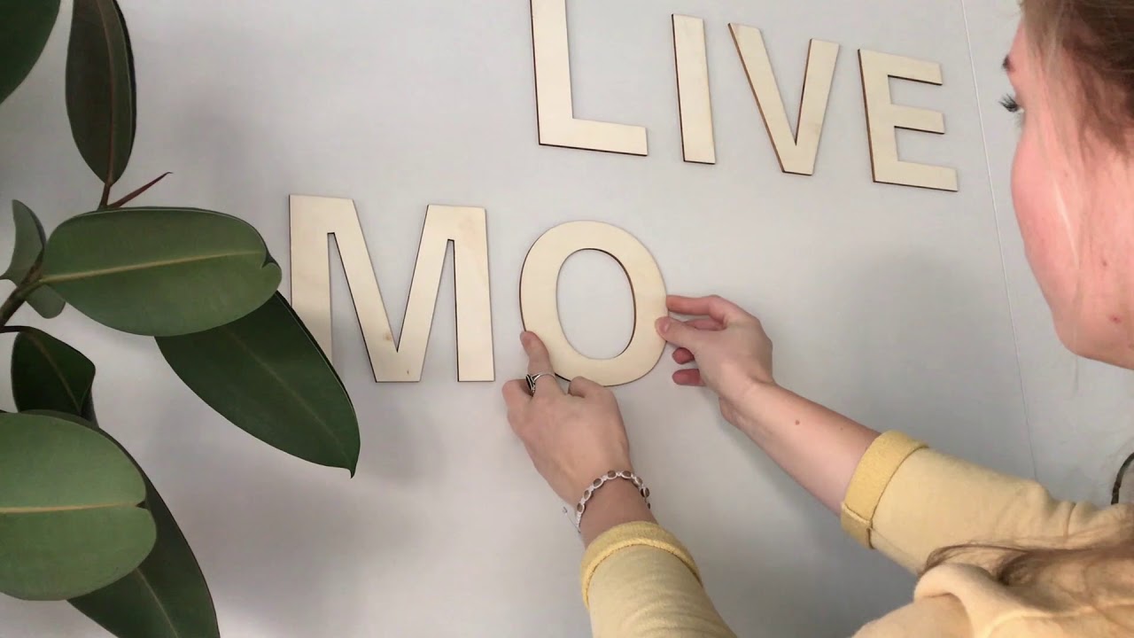 Instructions de pose - Lettres décoratives en bois de peuplier - Tutoriel wall-art.fr