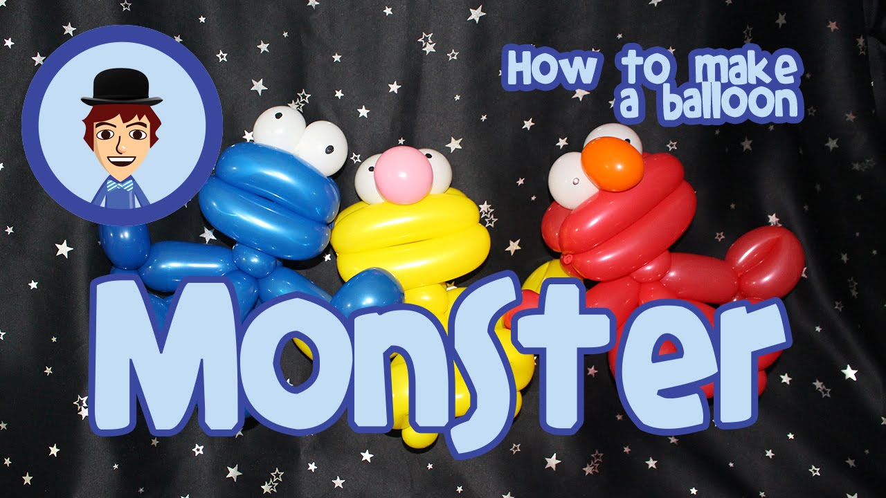 Balloon Tutorial - How to make an Elmo inspired balloon