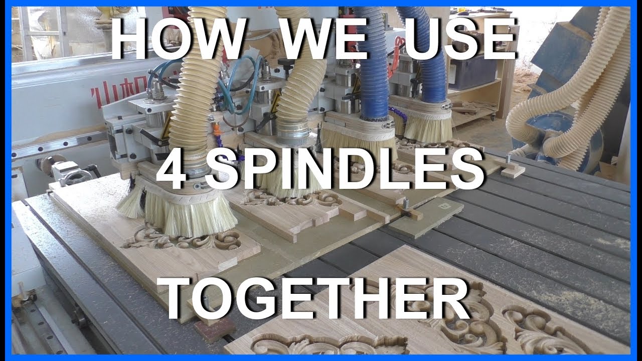 How we use 4 spindles together. Как мы используем 4 шпинделя