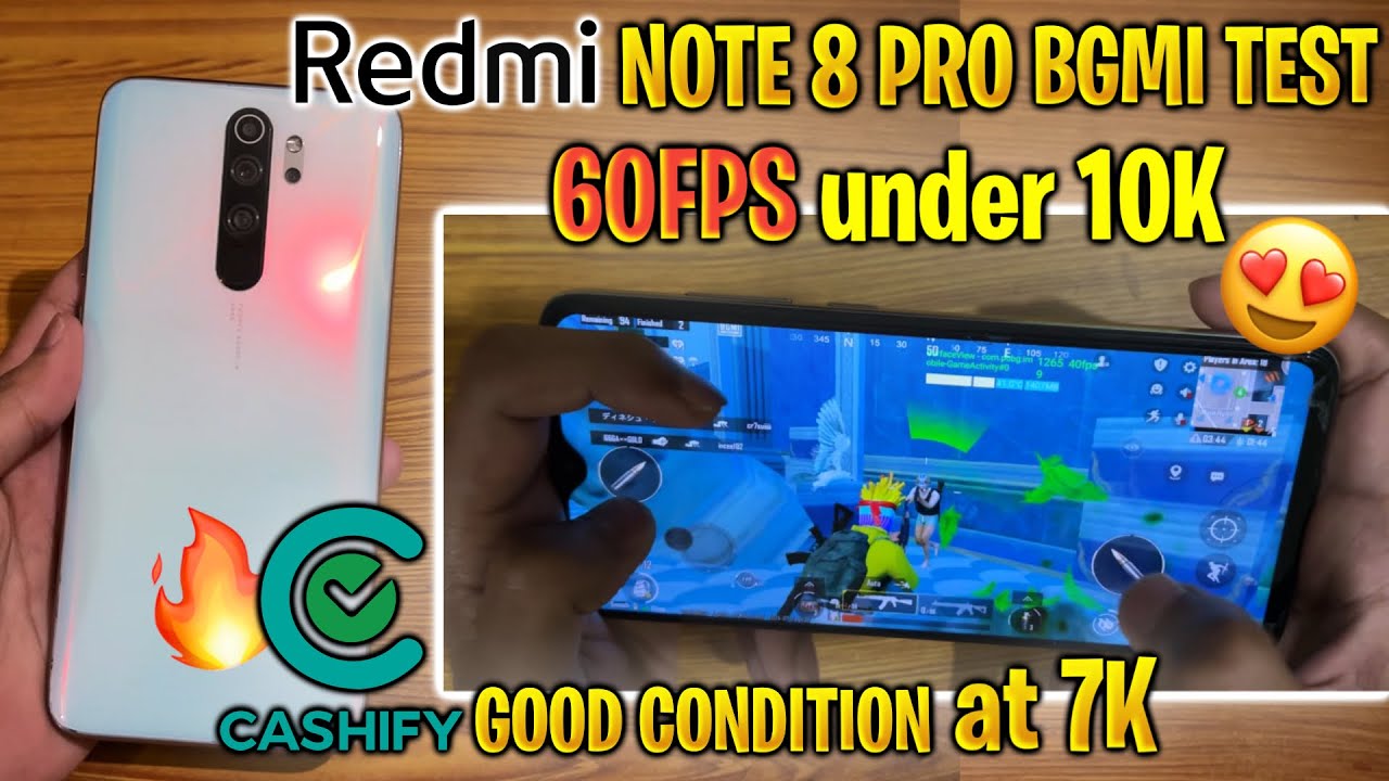 Redmi Note 8 Pro🙂 from Cashify at 7k | Redmi Note 8 Pro BGMI Test in 2024😍