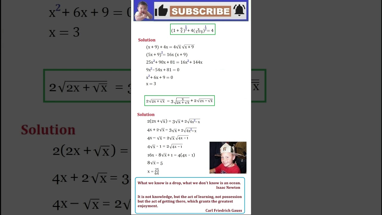【Math 66】Журнал математики| Two equations for you to solve. | With Formula Table.| A21926