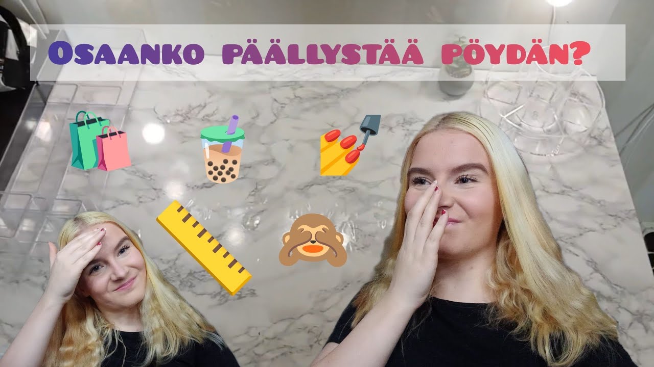 Osaanko päällystää pöydän? | my day