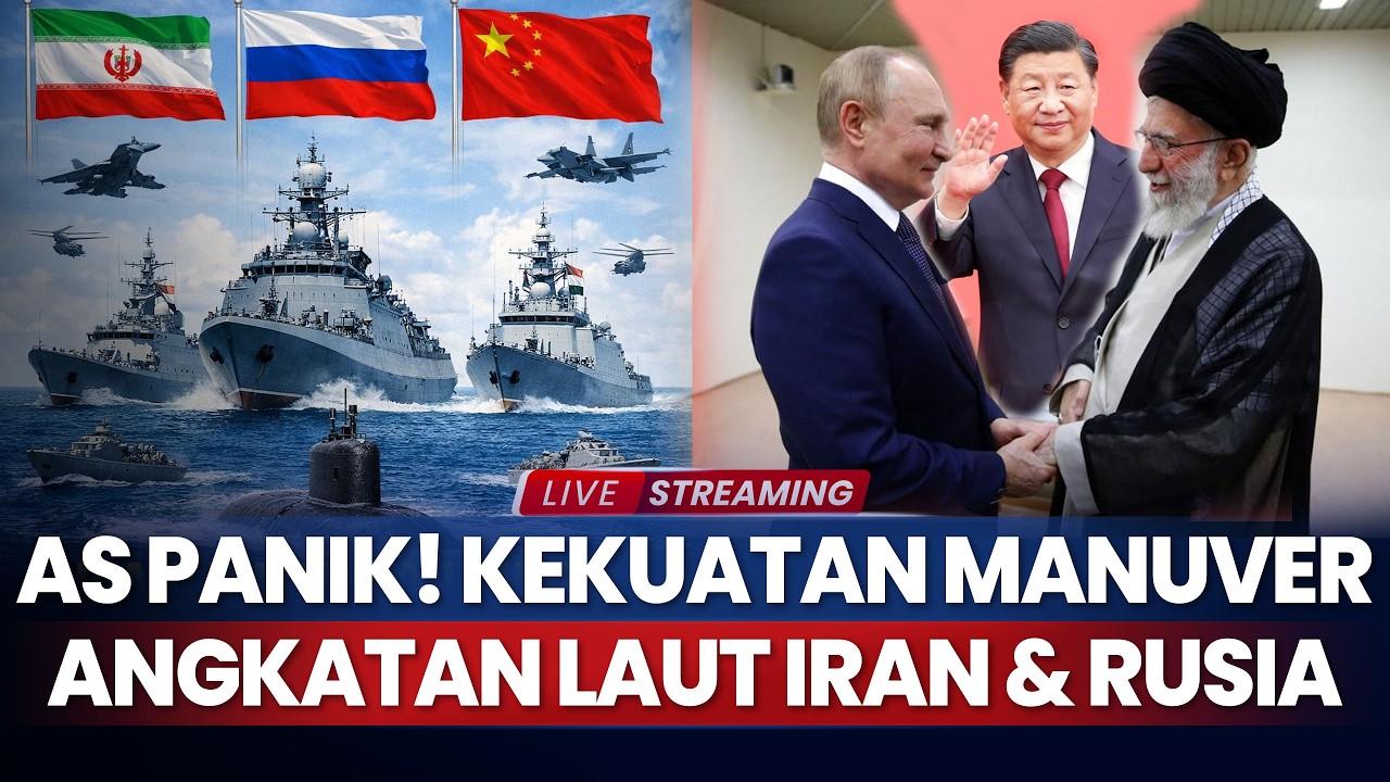 Kekuatan Manuver Angkatan Laut Iran dan Rusia di Hormuz Bikin AS Ketar-ketir