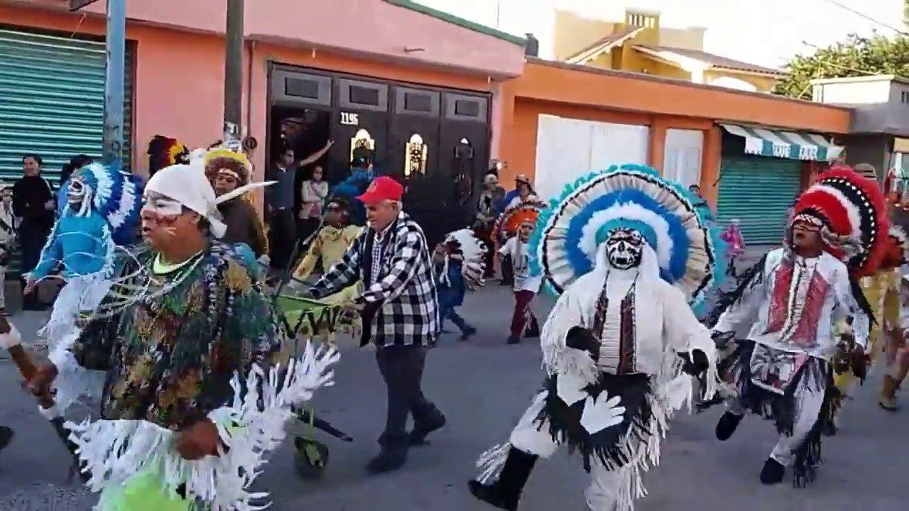 Danzas de Apaches el Amigo Fiesta de la Virgen Guadalupe en valtierrilla
