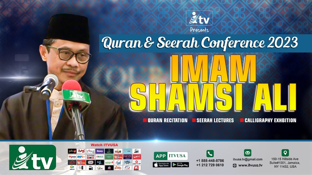 Imam Shamsi Ali giving Islamic lecture at Quran and Seerah Conference | iTVusa