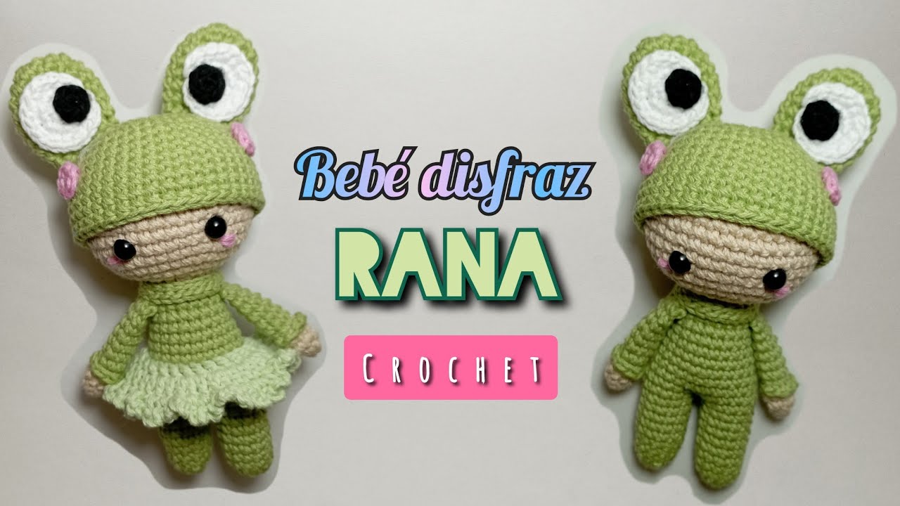 DIY Bebé RANA a crochet #bebedisfrazcrochet