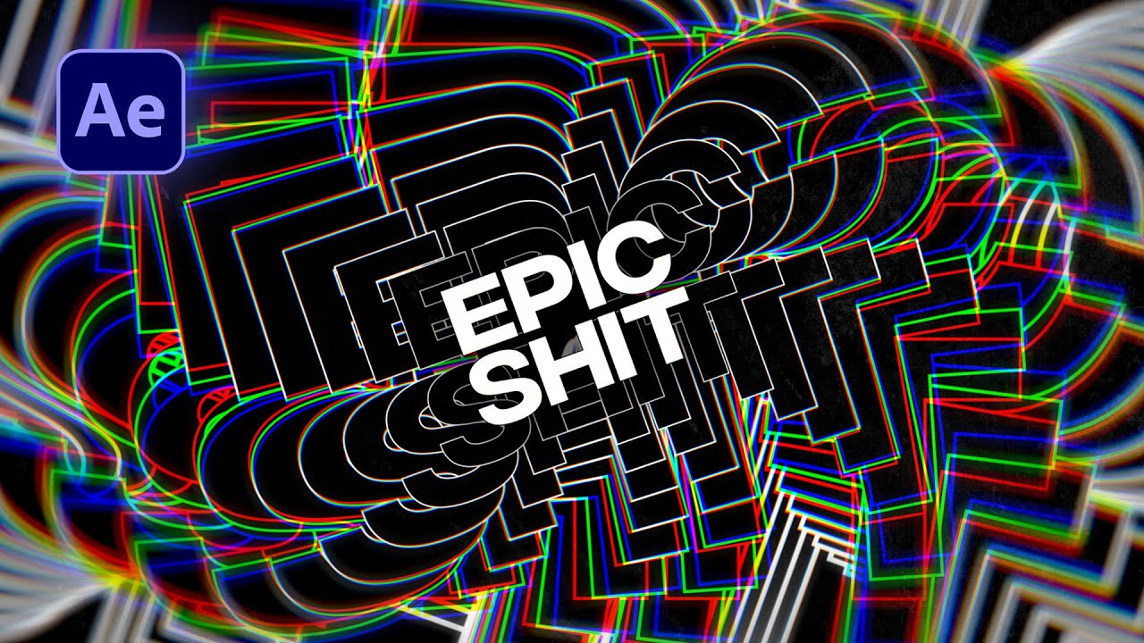 Trippy Text Animation in After Effects | After Effects Tutorial | Typography Animation Tutorial