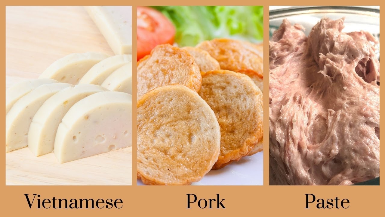 Simple Vietnamese Pork Paste Recipe Giò Sống ✨ Cách Làm Giò Sống (English Narration)