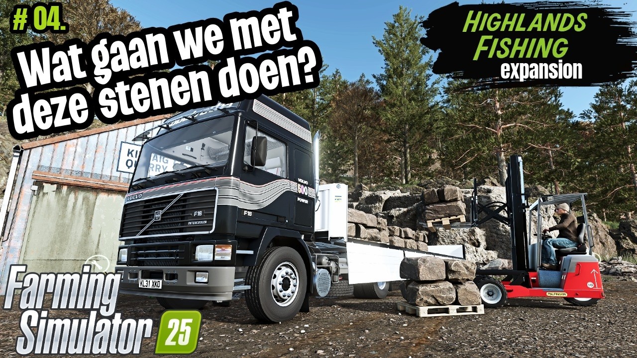 WAT GAAN WE MET DEZE STENEN DOEN?  | Kinlaig | 4 | Highlands Fishing Expansion | FS25  NL/ENG  #fs25