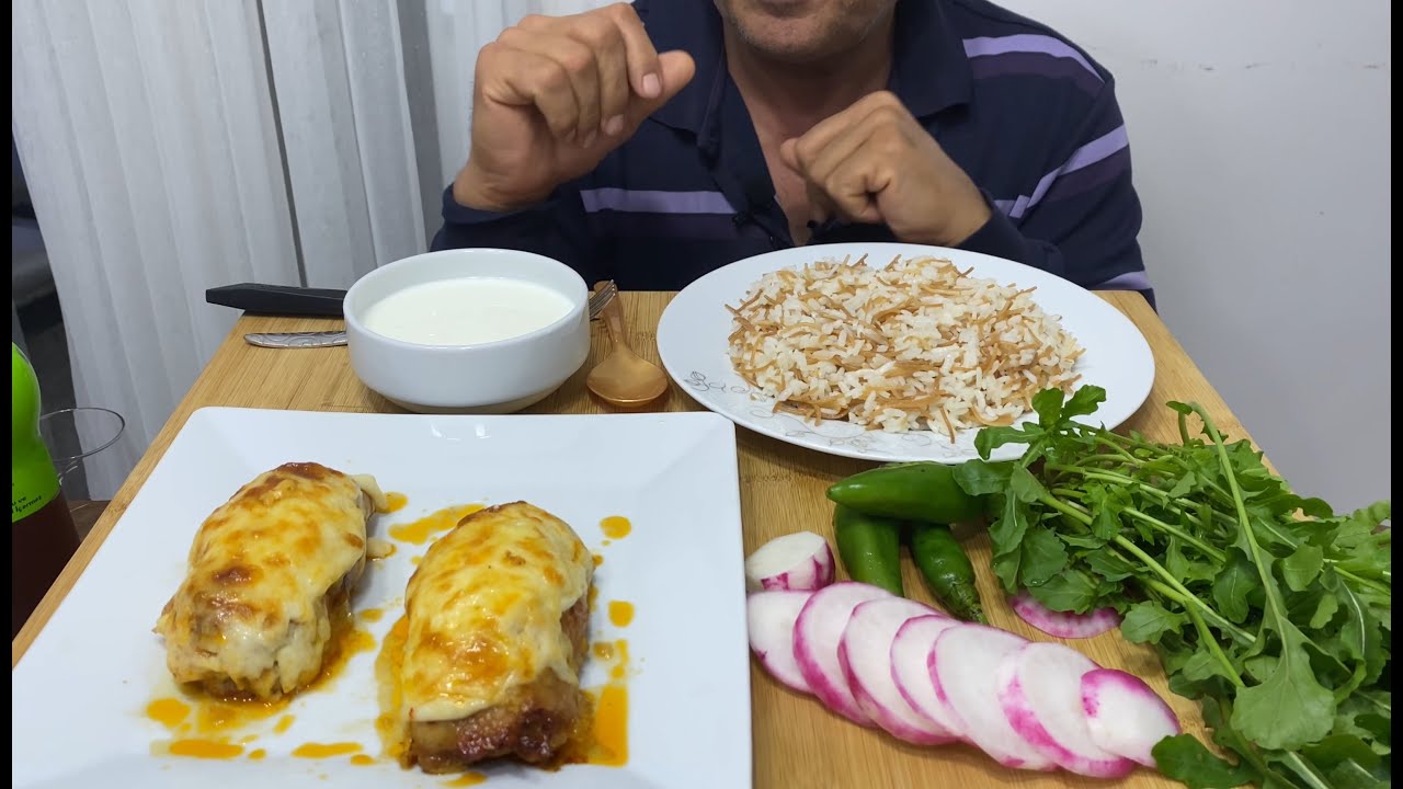 Fırında Tavuk Sarma + Pilav Asmr | Türkçe Asmr