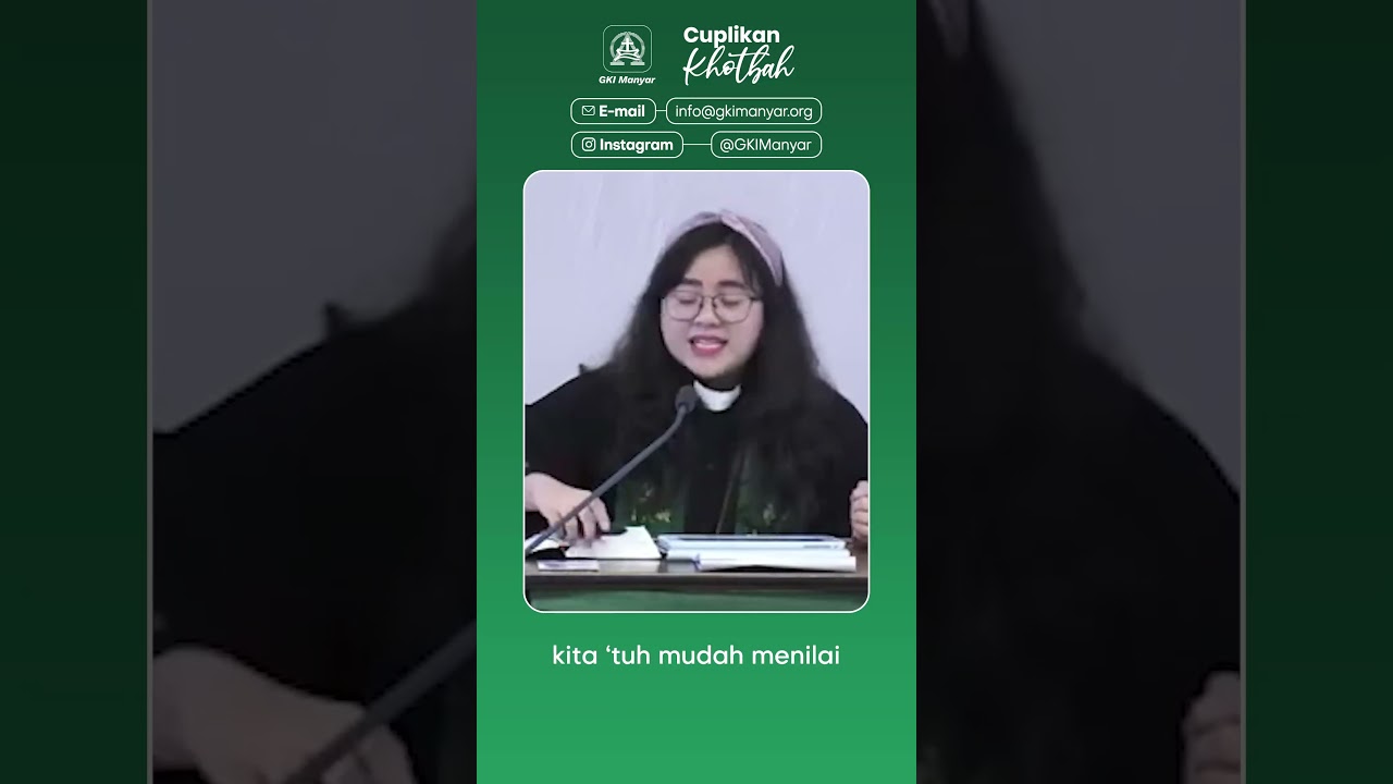 Standar Ganda - Cuplikan Khotbah GKI Manyar 1 Oktober 2023