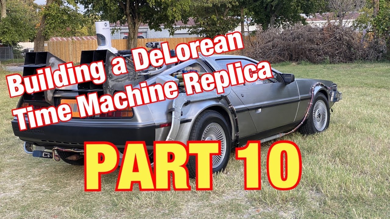 Building a Delorean Time Machine Replica - Part 10 - (Custom License Plate Flipper and LED Lights)