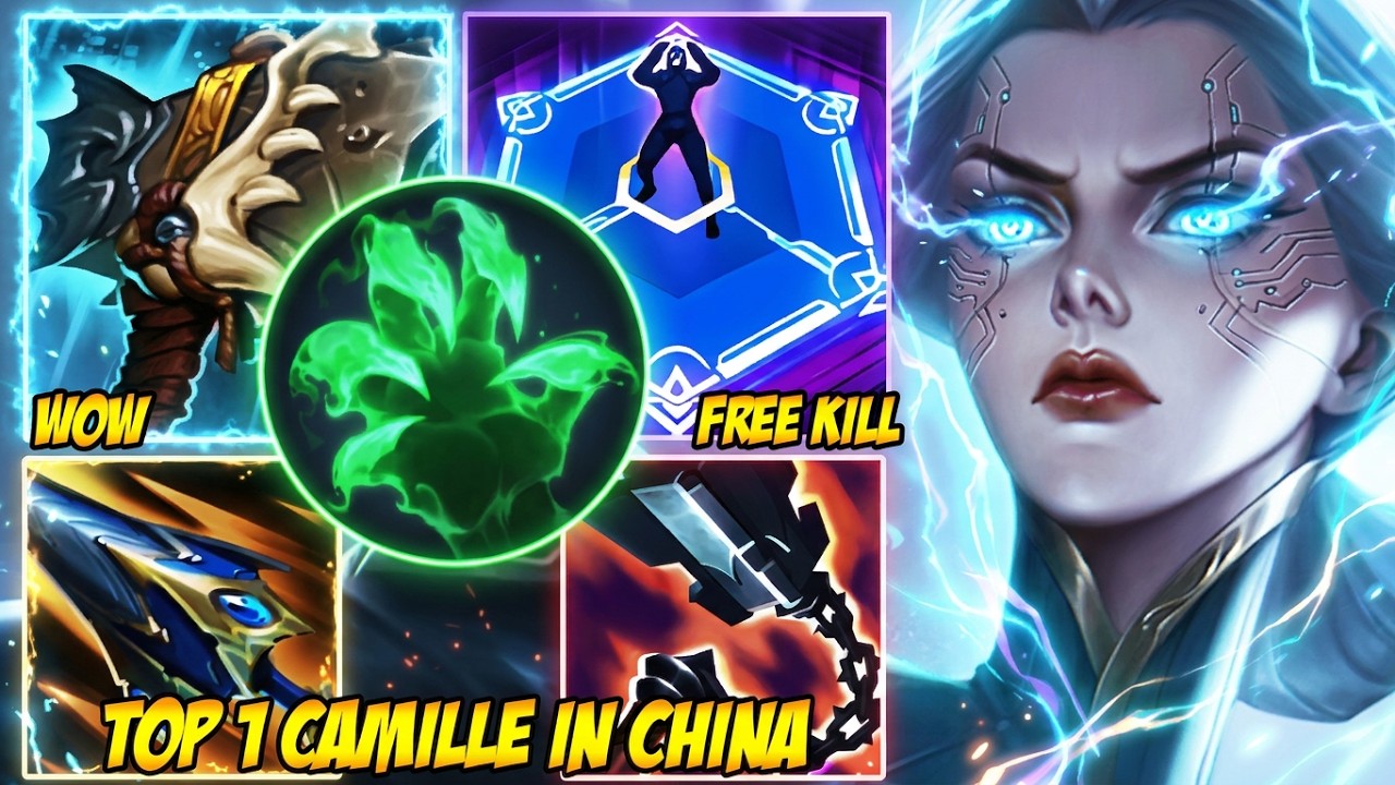 Wild Rift China Top 1 Camille - CN Camille Is IMPOSSIBLE To Escape...