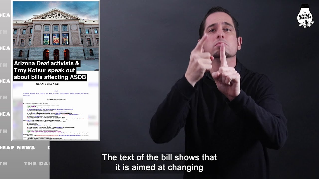 Arizona Deaf activists & Troy Kotsur speak out about bills affecting ASDB