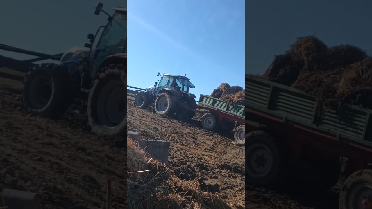 Ciężka akcja obornik Landini, Case X2 & Lindner Wiosna już za rogiem!