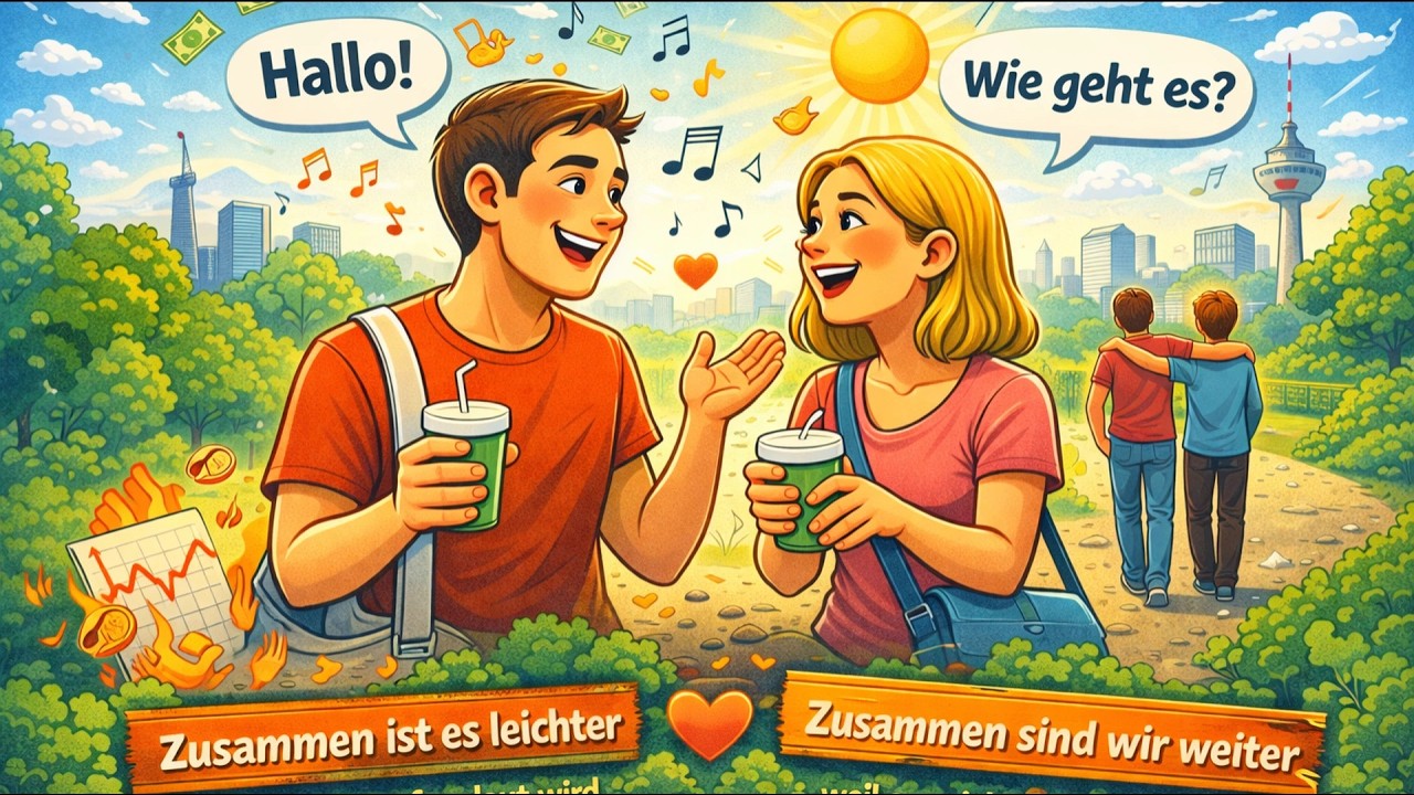 Zusammen ist es leichter - Deutsch lernen mit Songs - Songs mit Lyrik und Untertitel