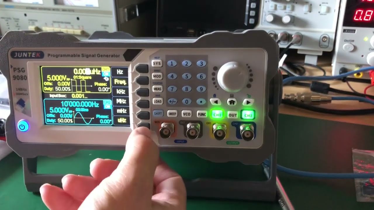 Instrumentação de Bancada - Chegou !!! PSG9080 Gerador de funções profissional para bancada vídeo 1