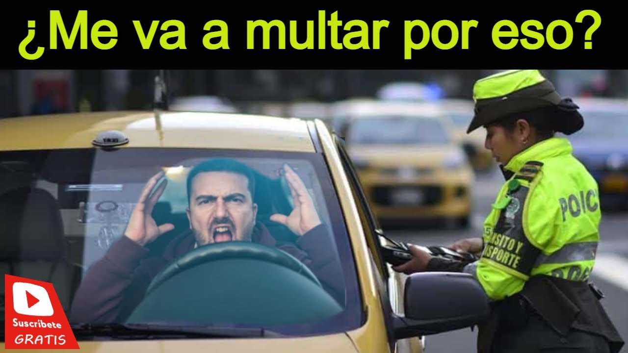 7 cosas que CREES que NO son INFRACCIONES y dan para COMPARENDO - Son muy comunes 👮