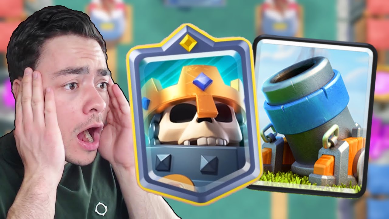 HALFUUR PUSHEN MET SKELETON KING MORTIER! - Clash Royale