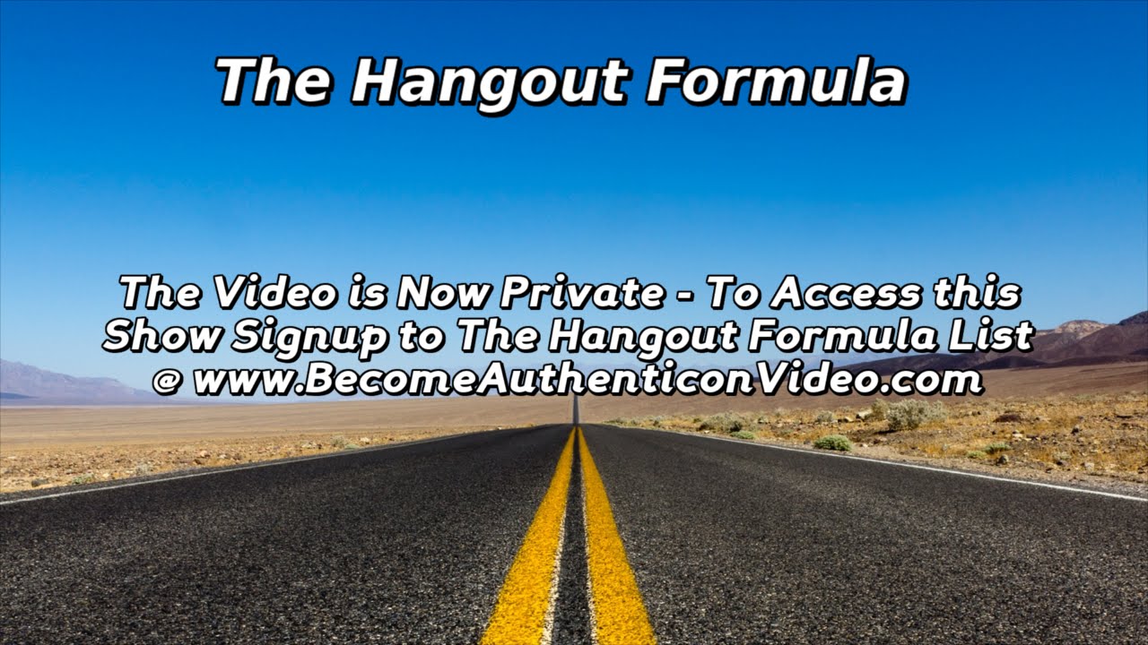 The Hangout Formula - Episode 3 with Jessica Dewell