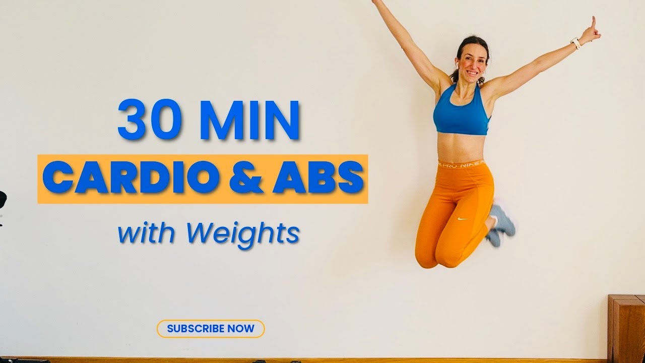 30 MIN INTENSE Cardio & ABS Workout - No Equipment
