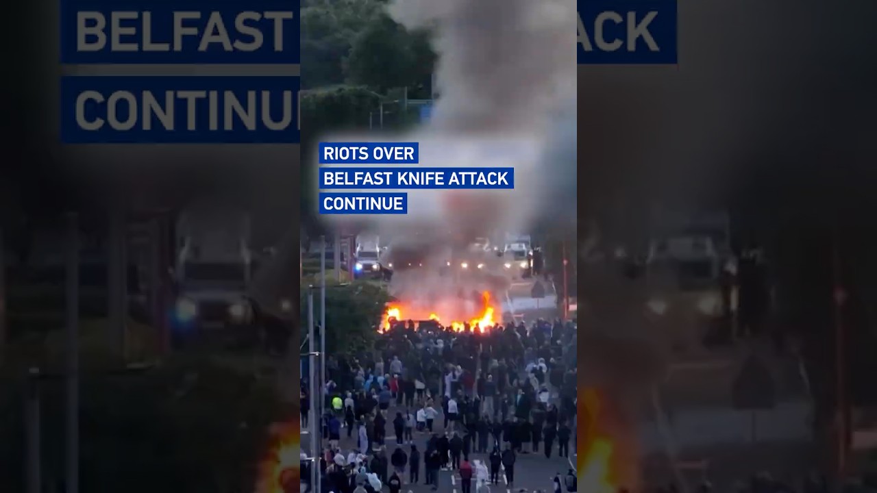 Riots over Belfast knife attack continue