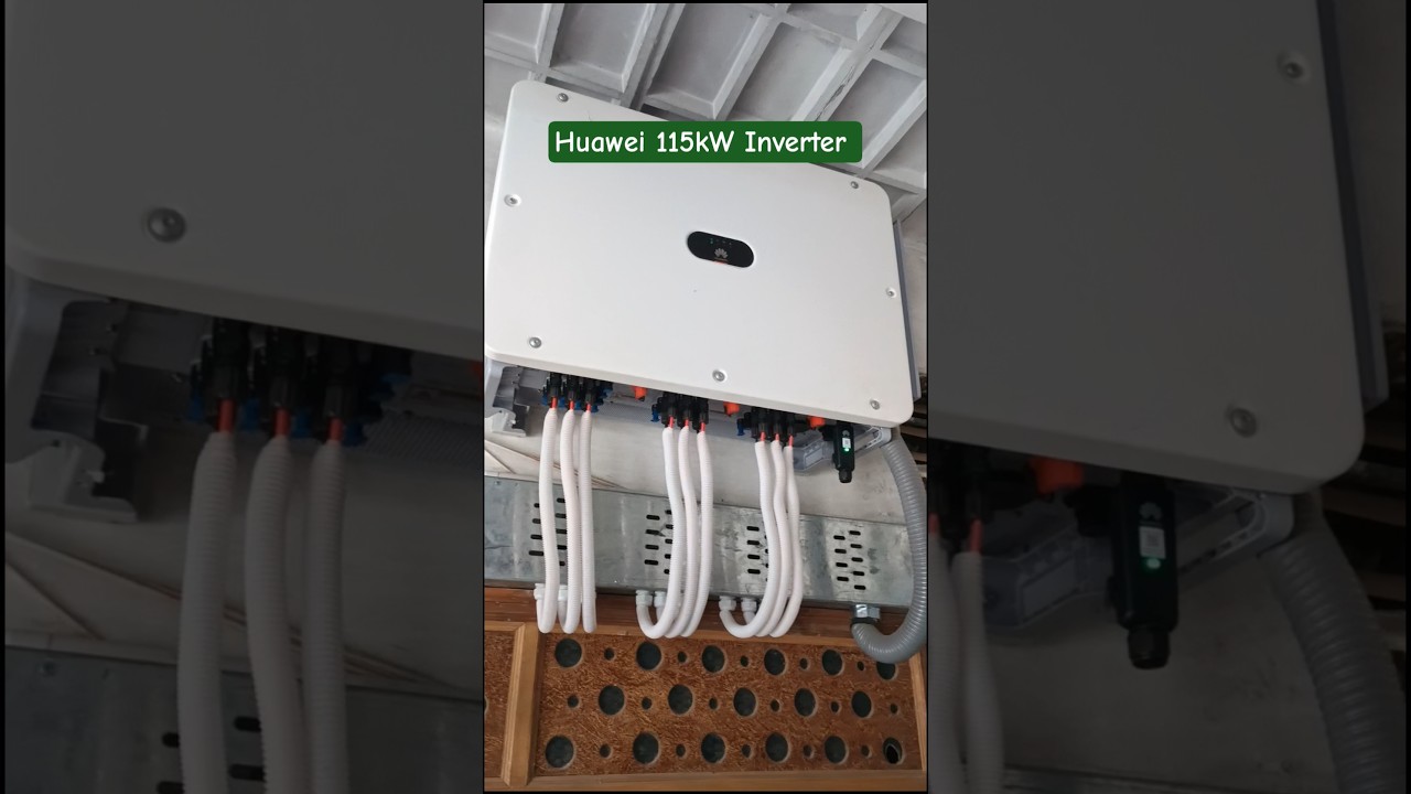 Huawei 115kW Inverter with 250A Chint AC & Tomzn DC Breakers &ndash; Pro Installation. #HuaweiSolar