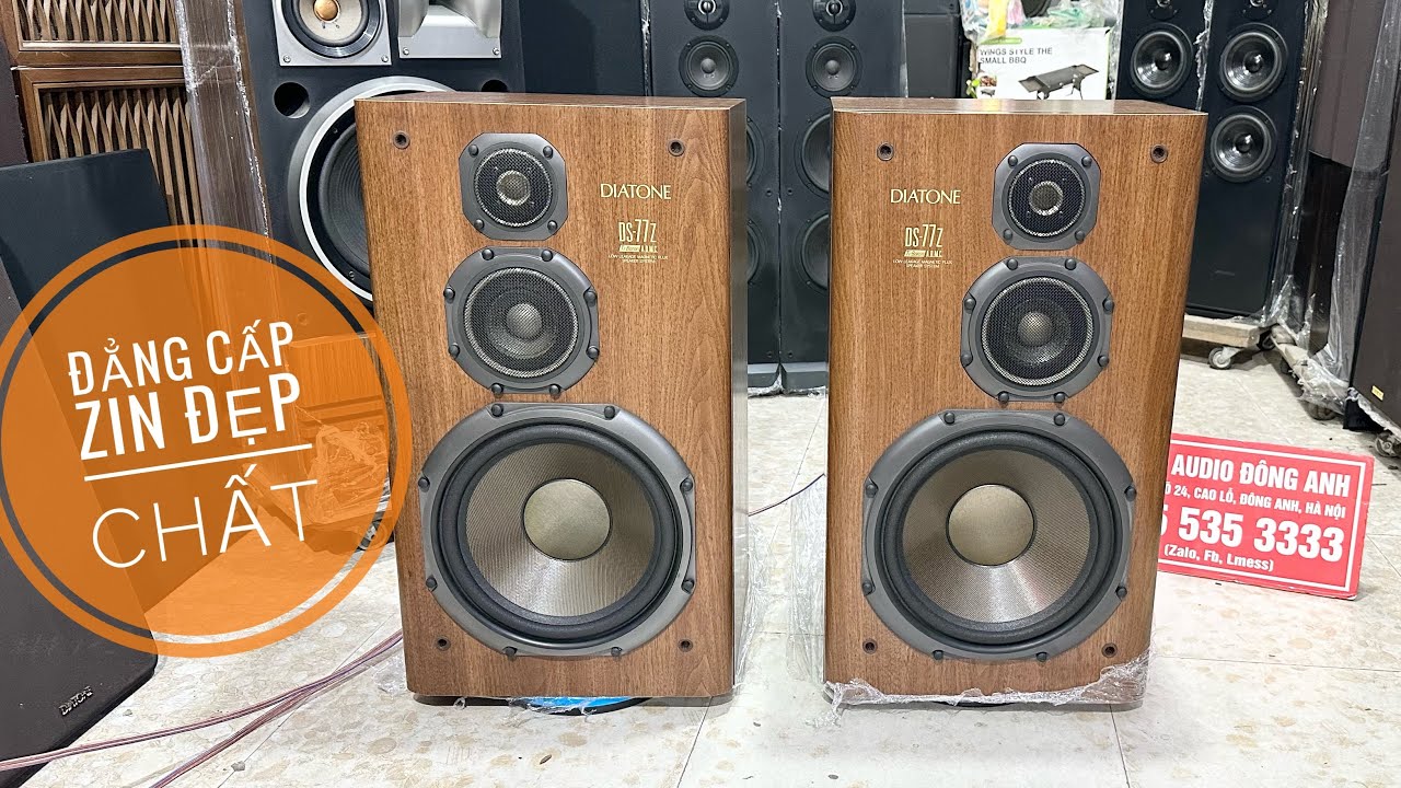 Loa Diatone Ds-77z nồi đồng cối đ&aacute;,chơi đa thể loại nhạc,nghe hay b&agrave;y đẹp,gi&aacute; tốt,Lh 035.535.3333