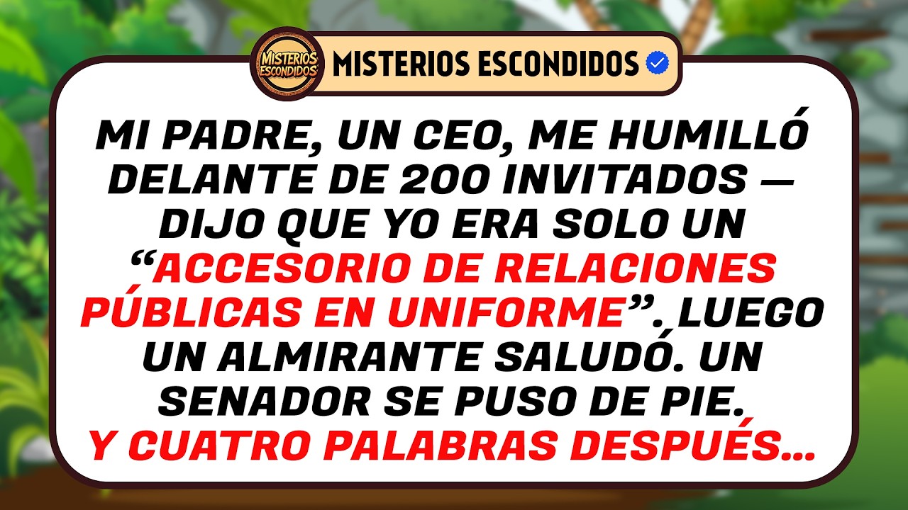 Mi Padre, Un Rico Ceo, Se Burló De Mí En Público, Hasta Que El Almirante Me Saludó Y Todo Cambió.