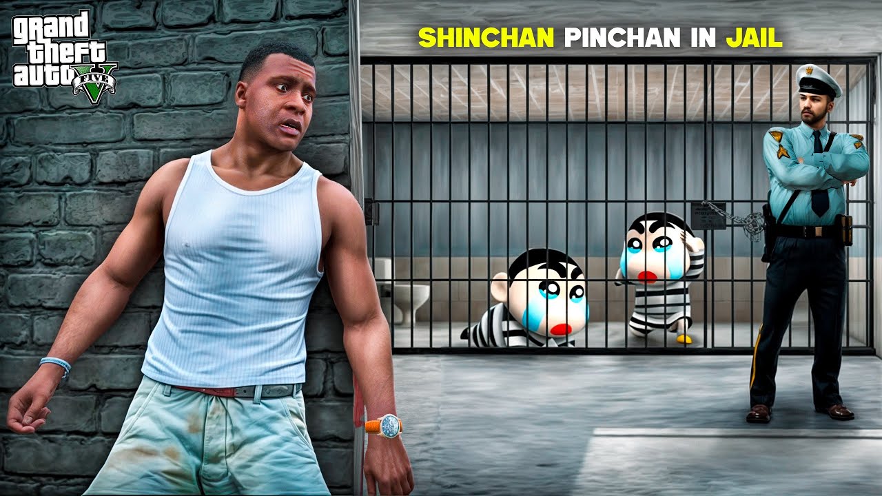 Franklin & Shinchan in JAIL Escape 😱🚔 | GTA 5 Malayalam