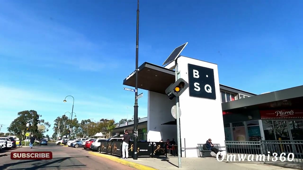Driving into North Melbourne's Bundoora Square Australia