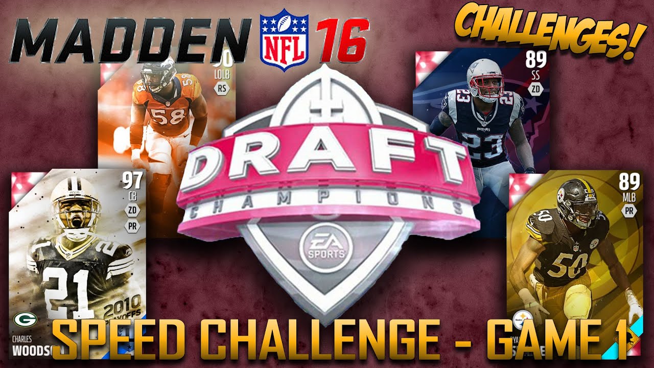 Madden 16 Draft Champions Challenges | Speed Challenge - Game 1 | Defense is Stacked