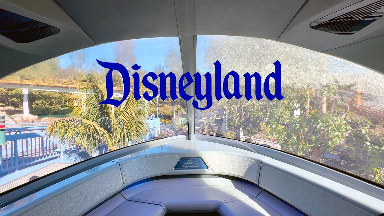 Монорельс Диснейленда [ВИД ИЗ НОСА, круговой маршрут] 2024 — Disneyland Resort, полный маршрут, 4...
