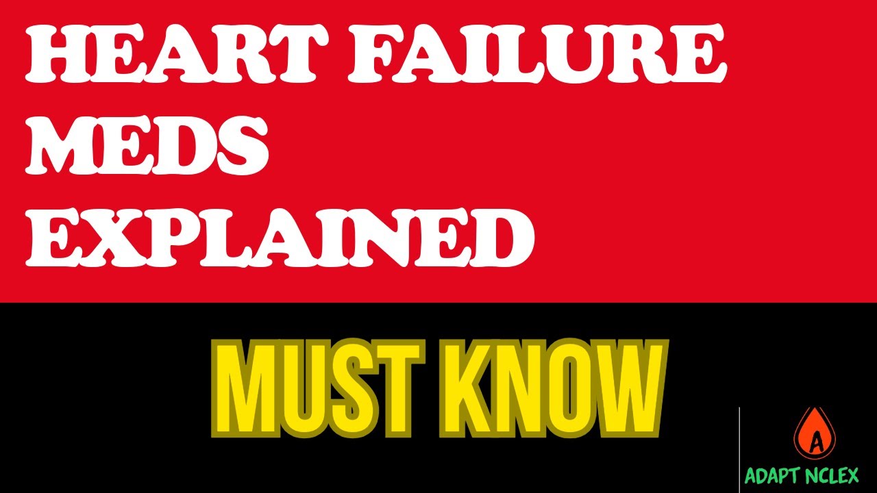 NCLEX Heart Failure Meds: Cardiology Pharmacology Review for Nursing Students