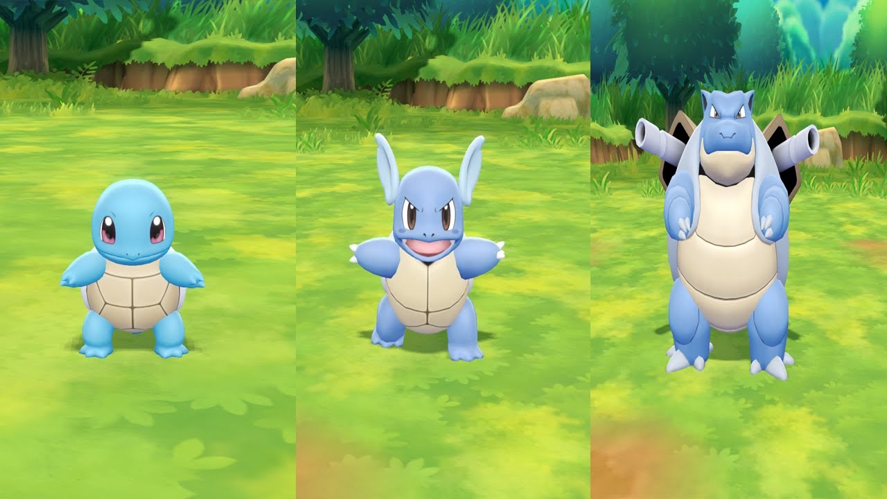 Squirtle,Wartortle & Blastoise Locations