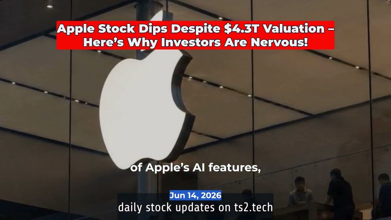 Apple Stock Dips Despite $4.3T Valuation &ndash; Here&rsquo;s Why Investors Are Nervous! #Shorts