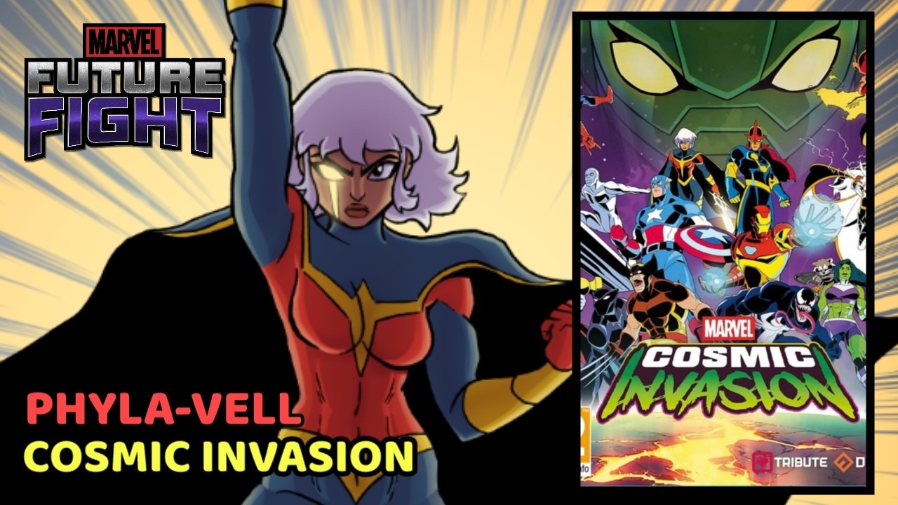 MARVEL FUTURE FIGHT V11.6.0... PHYLA VELL ..  NUEVO UNIFORME...COSMIC INVASION.