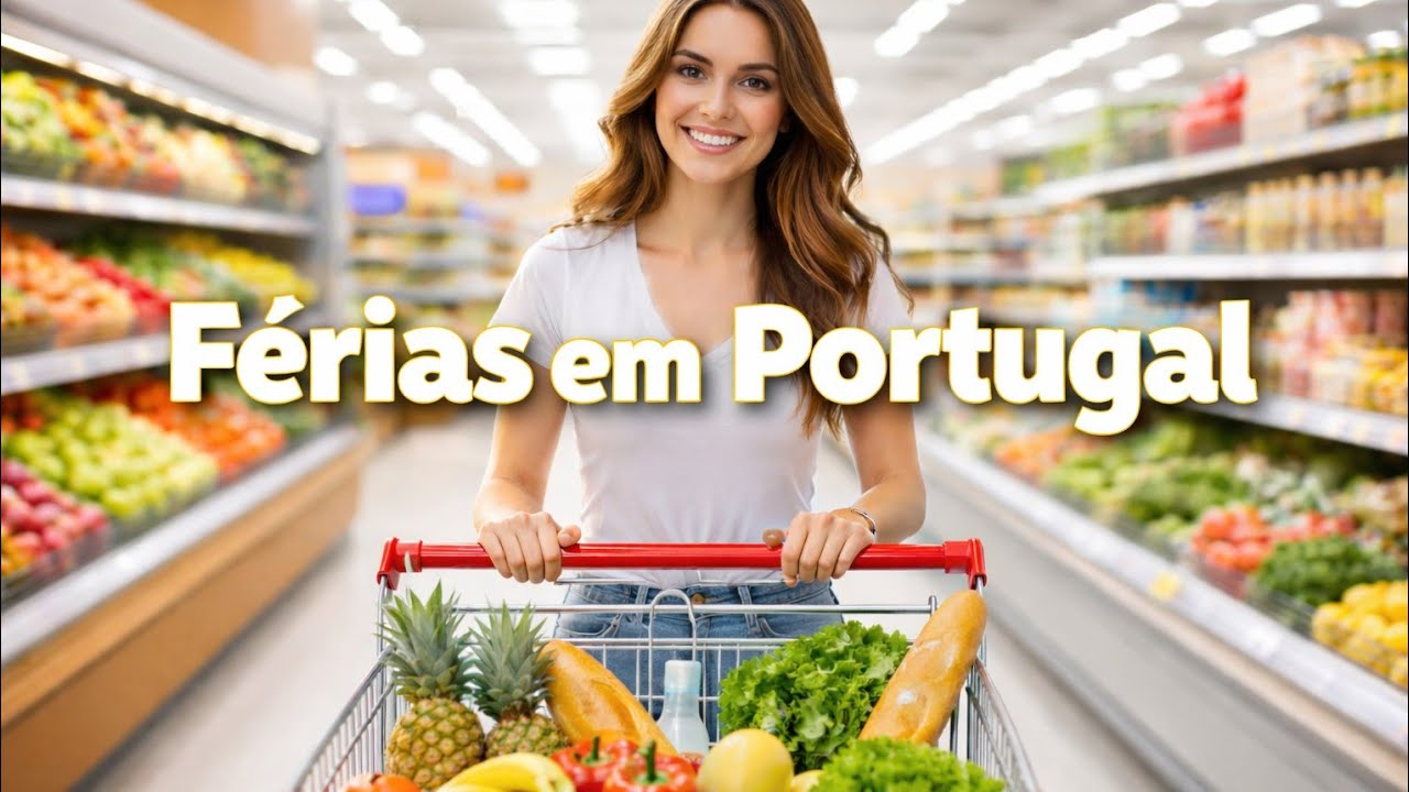 Férias em Portugal - Visitando mercado Pingo Doce Braga 