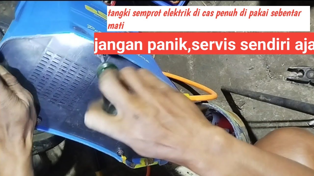 Cara memperbaiki tangki semprot pertanian mati total