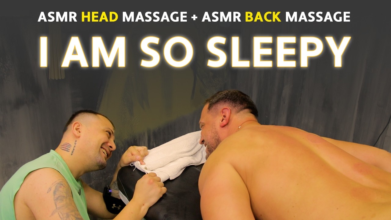 ASMR SLEEP RELIEF | Deep Head Massage and Asmr Back Massage Therapy