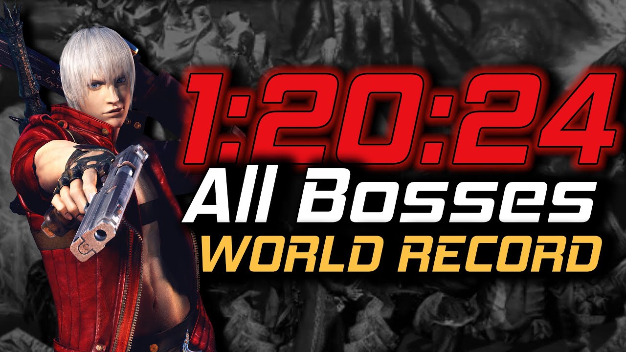 Devil May Cry 3 Speedrun World Record | All Bosses All Collectables in 1:20:24