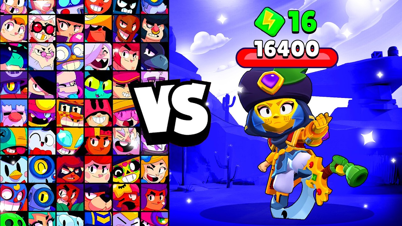 BODYGUARD BIBI vs ALL BRAWLERS! With 16 POWER-UPs! | Brawl Stars