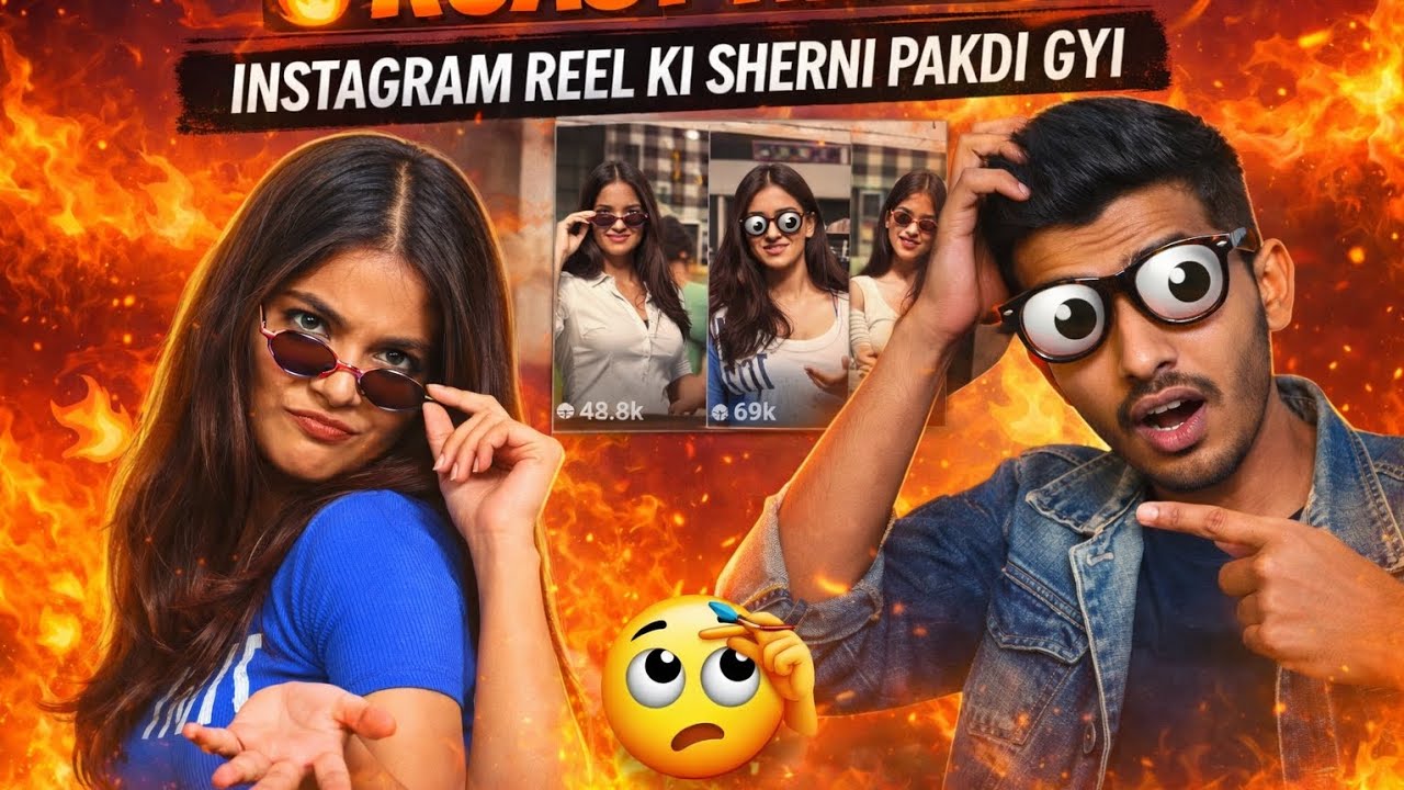 Instagram Reel Ki Sherni Pakdi Gayi 😈 | SAME REEL AGAIN? | Roast Video