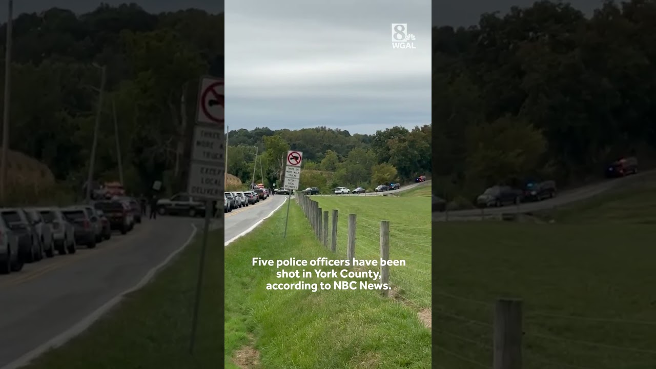 Five officers shot in York County Pa. | NBC News reports