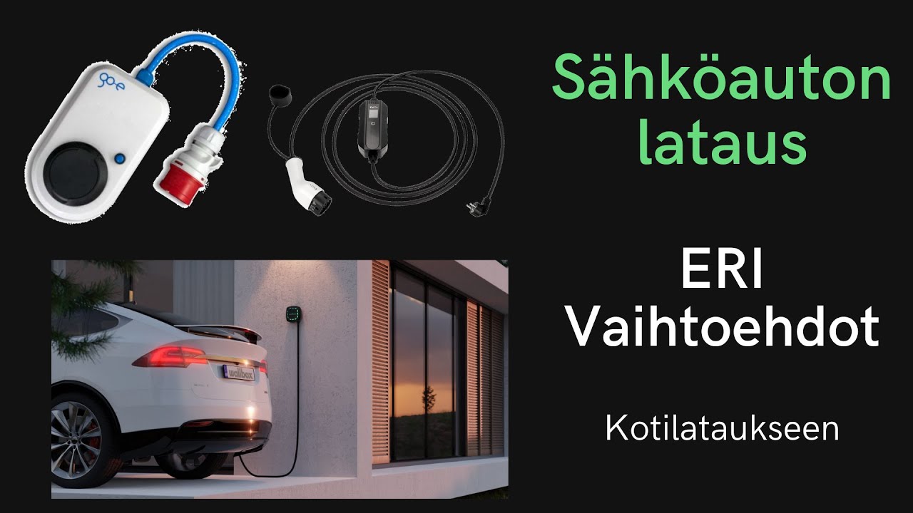 Sähköauton latauslaitteet | Vaihtoehdot kotilataukseen