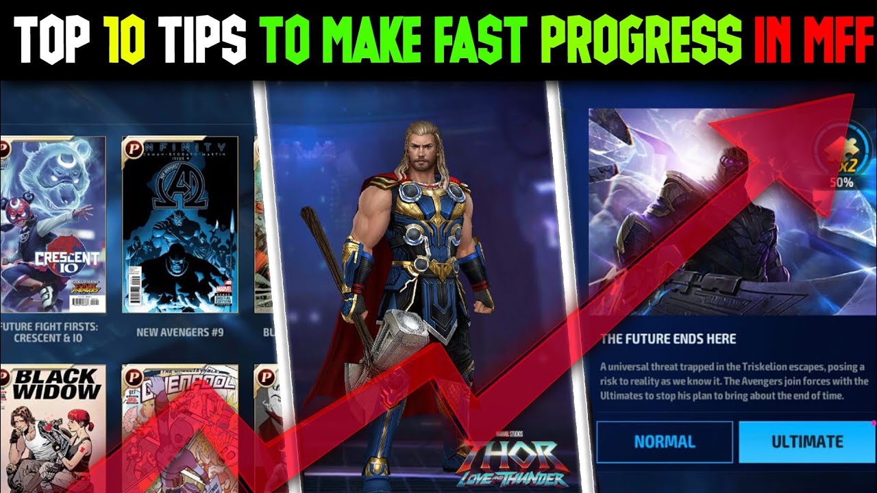 top 10 tips to make fast progress in mff | must watch video for new players | marvel future fight
