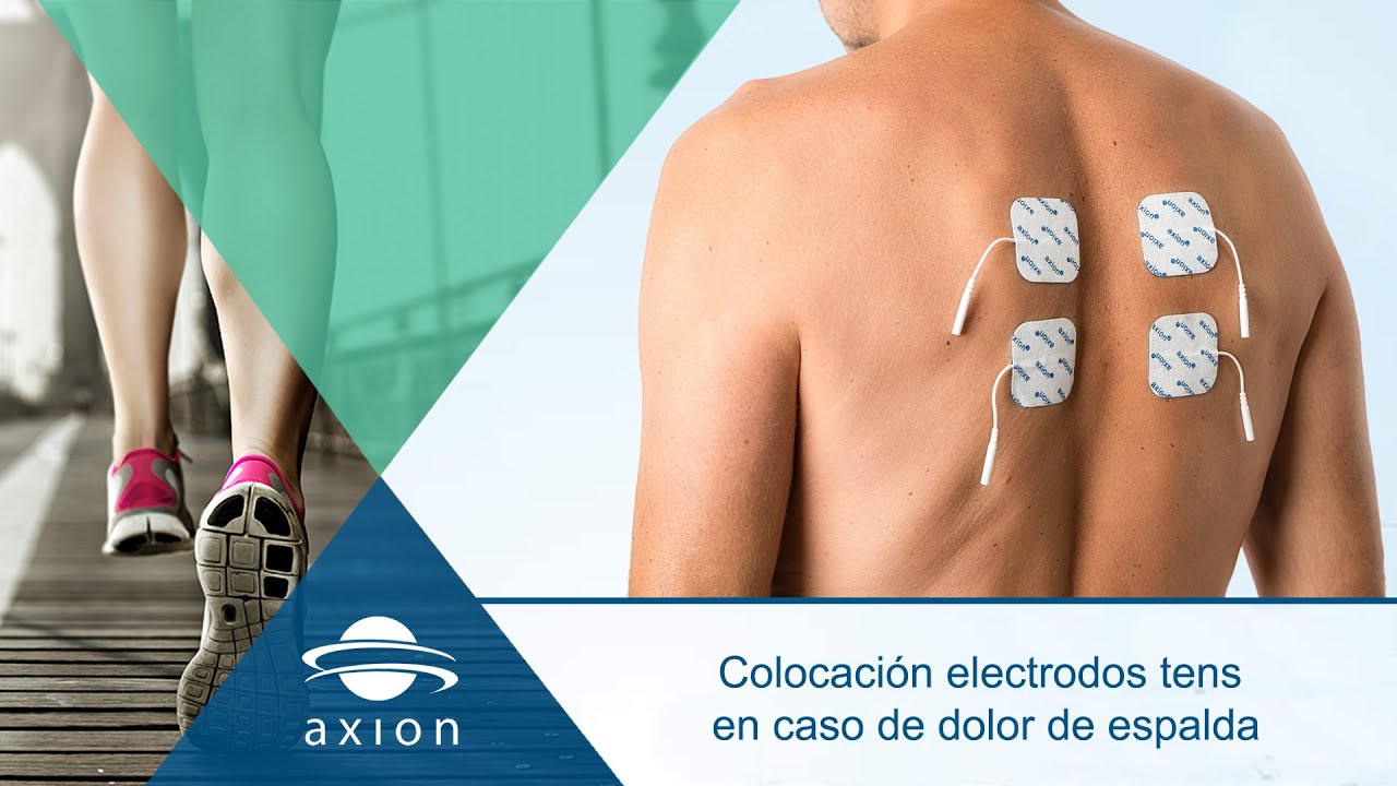 Colocación electrodos TENS para dolor de espalda | Electroestimulación TENS para terapia del dolor