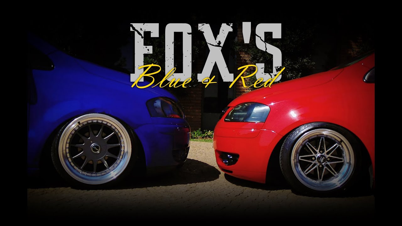 Volkswagen FOX'S Blue & Red - Stanced