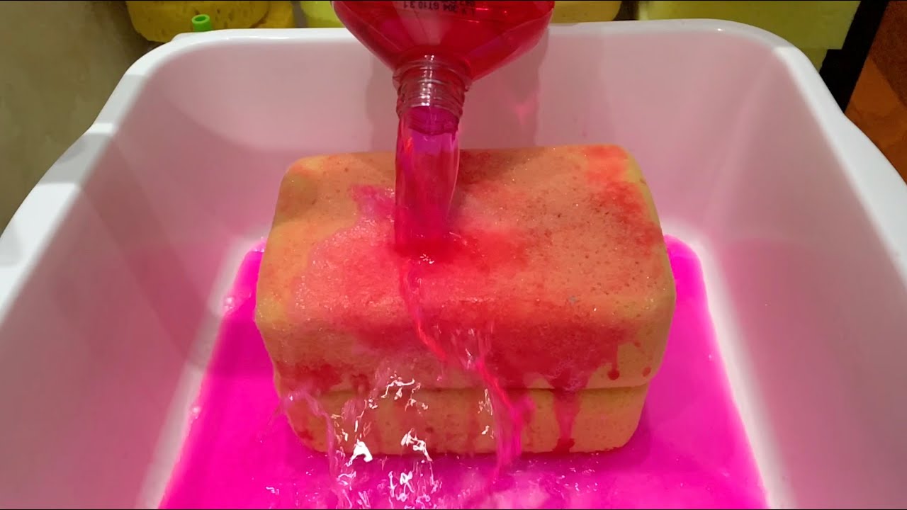 💖 BRIGHT NEON PINK SQUEEZES 💖 for Your Satisfaction - sponge ASMR